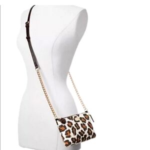 Coach Ocelot Print Quinn Crossbody Bag Chalk Multi